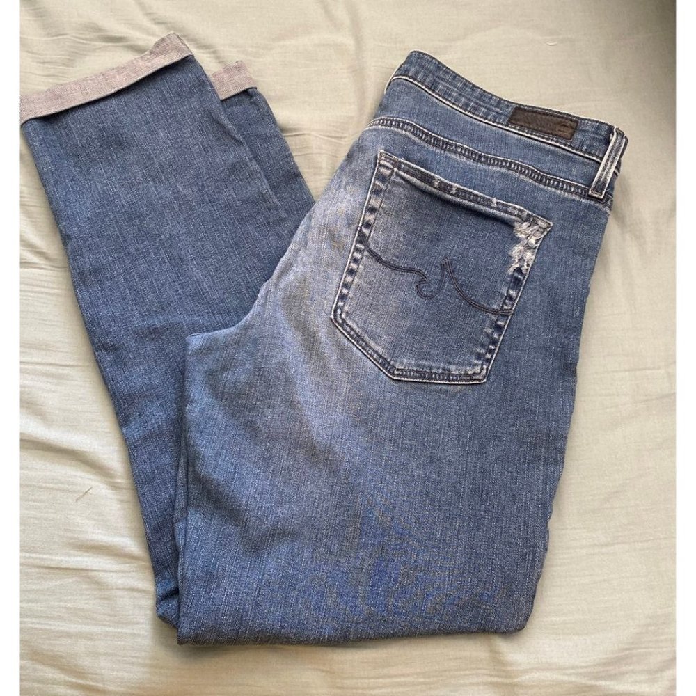 Adriano Goldschmied - AG ed - The Prima Roll Up Jeans Distressed Cigarette Roll-